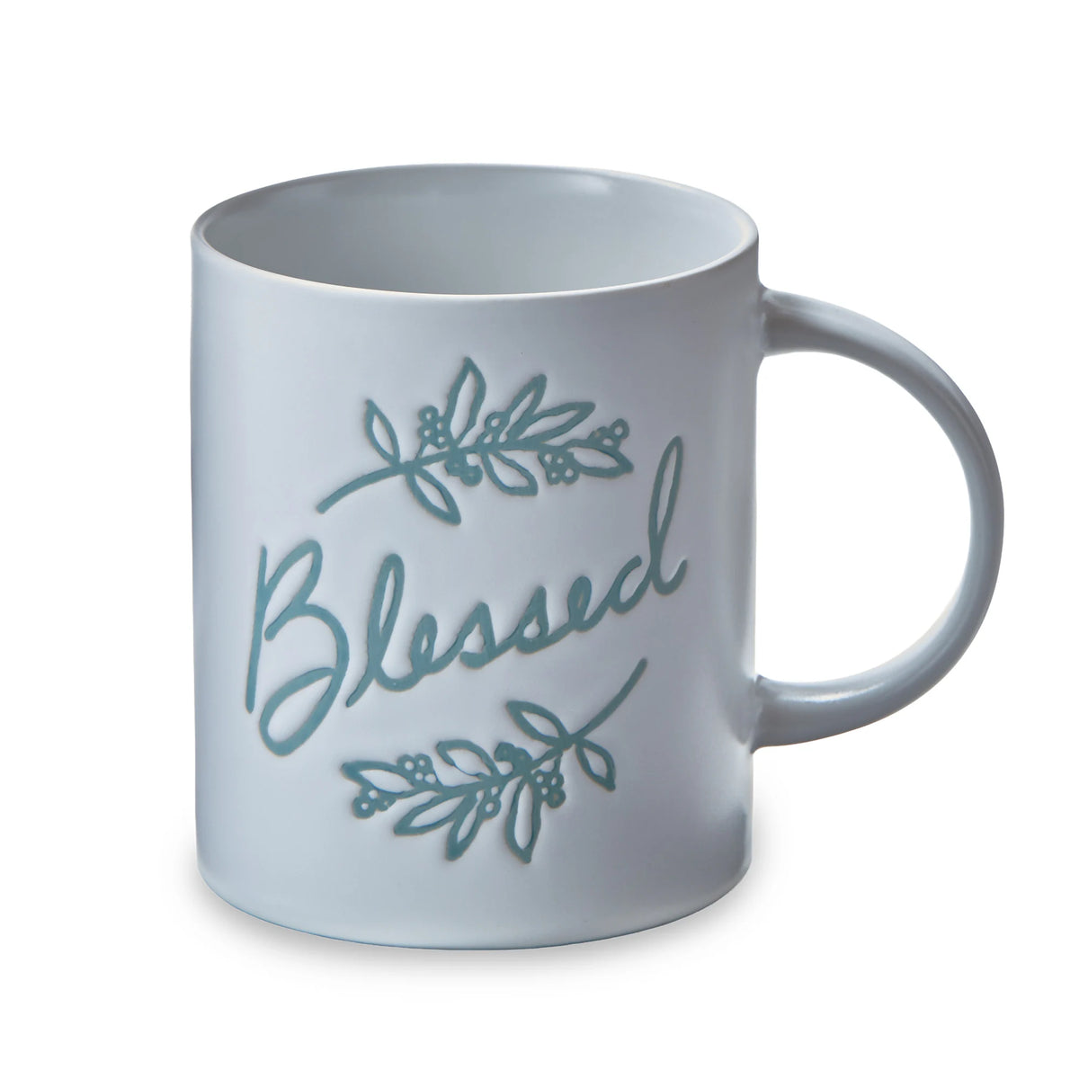 Blessed Stoneware Mug White Multi