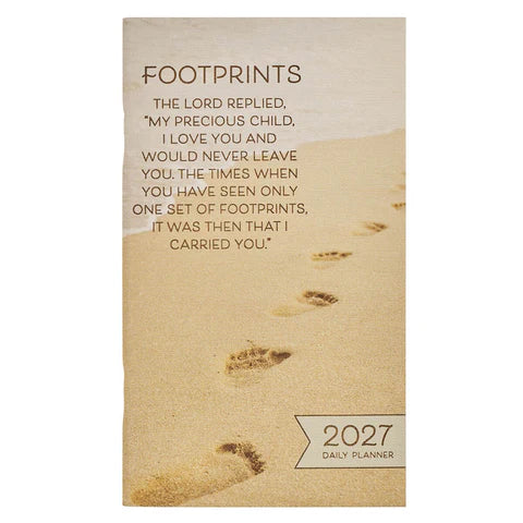 2027 Footprints Small Daily Planner