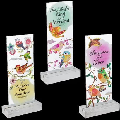 Home Decor-Forgiven And Free Glass Signs