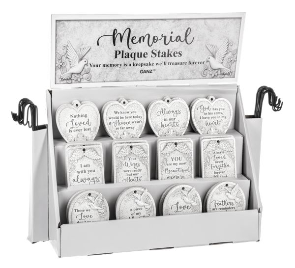 Sacred Wings Memorial Plaques with Stakes