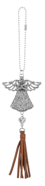 Car Charm - Angel Brown Tassel
