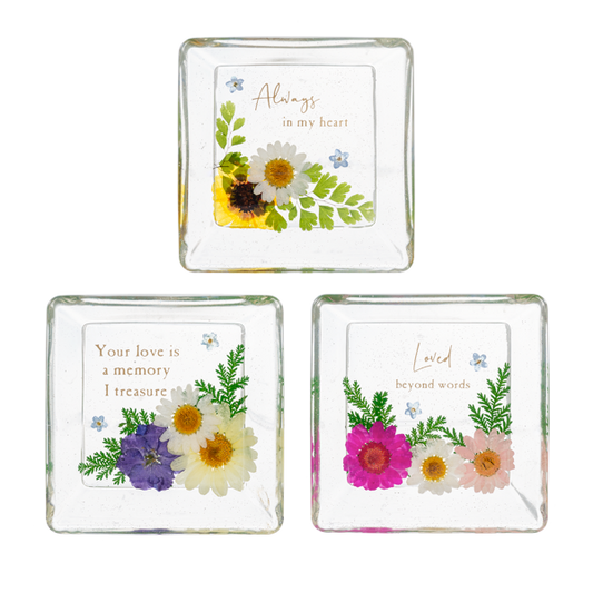 Real Flower Trinket Dishes