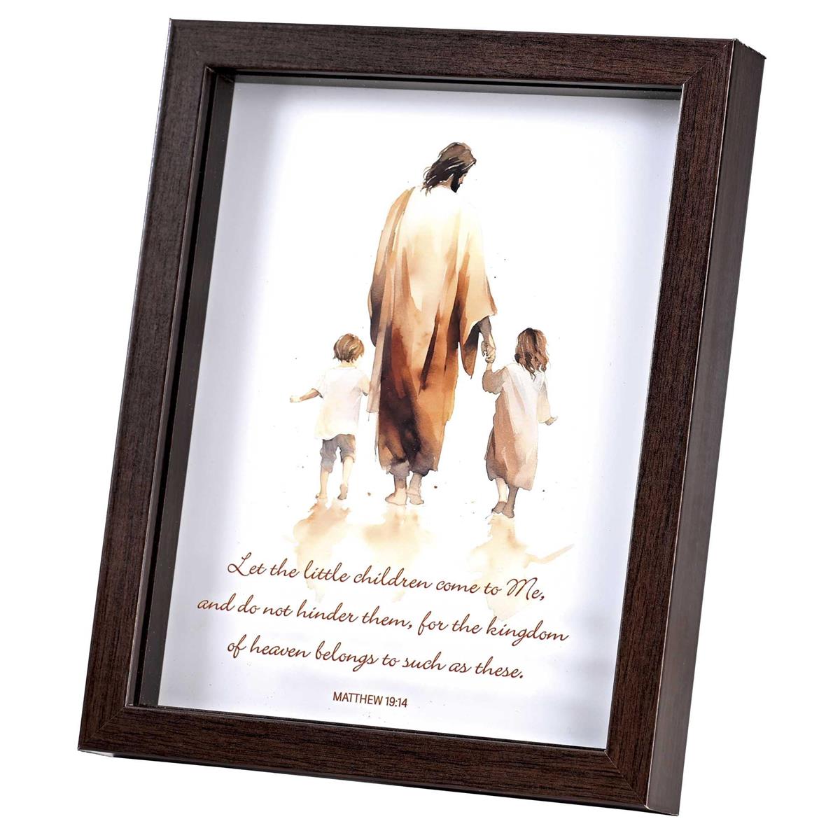 Framed Art Let The Little Children Come