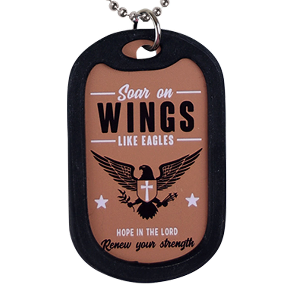 Faith Gear Dog Tag Necklace- Wings