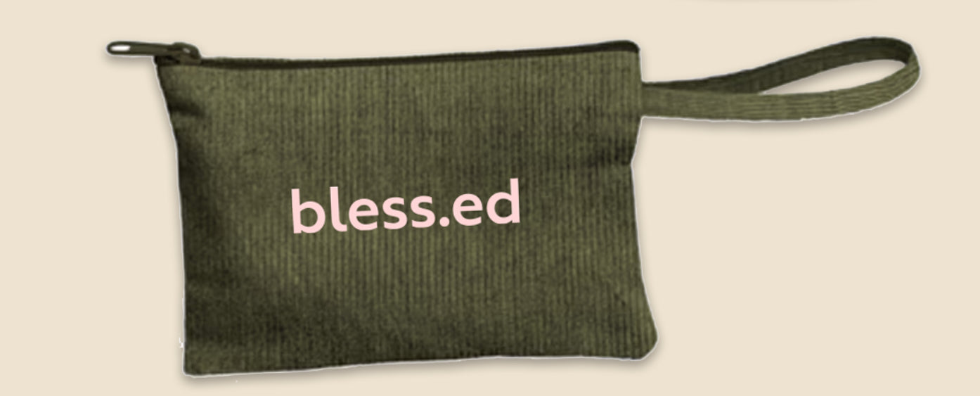 Bless.ed Corduroy Wristlet