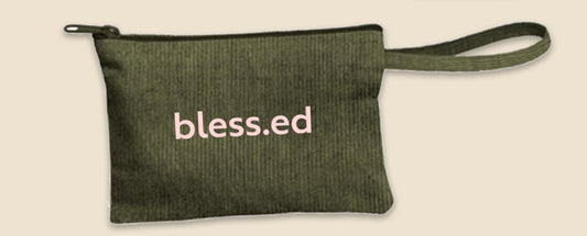 Bless.ed Corduroy Wristlet