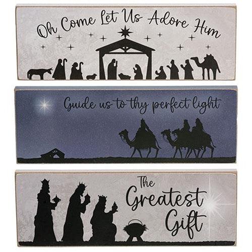 NATIVITY SILHOUETTE BLOCK