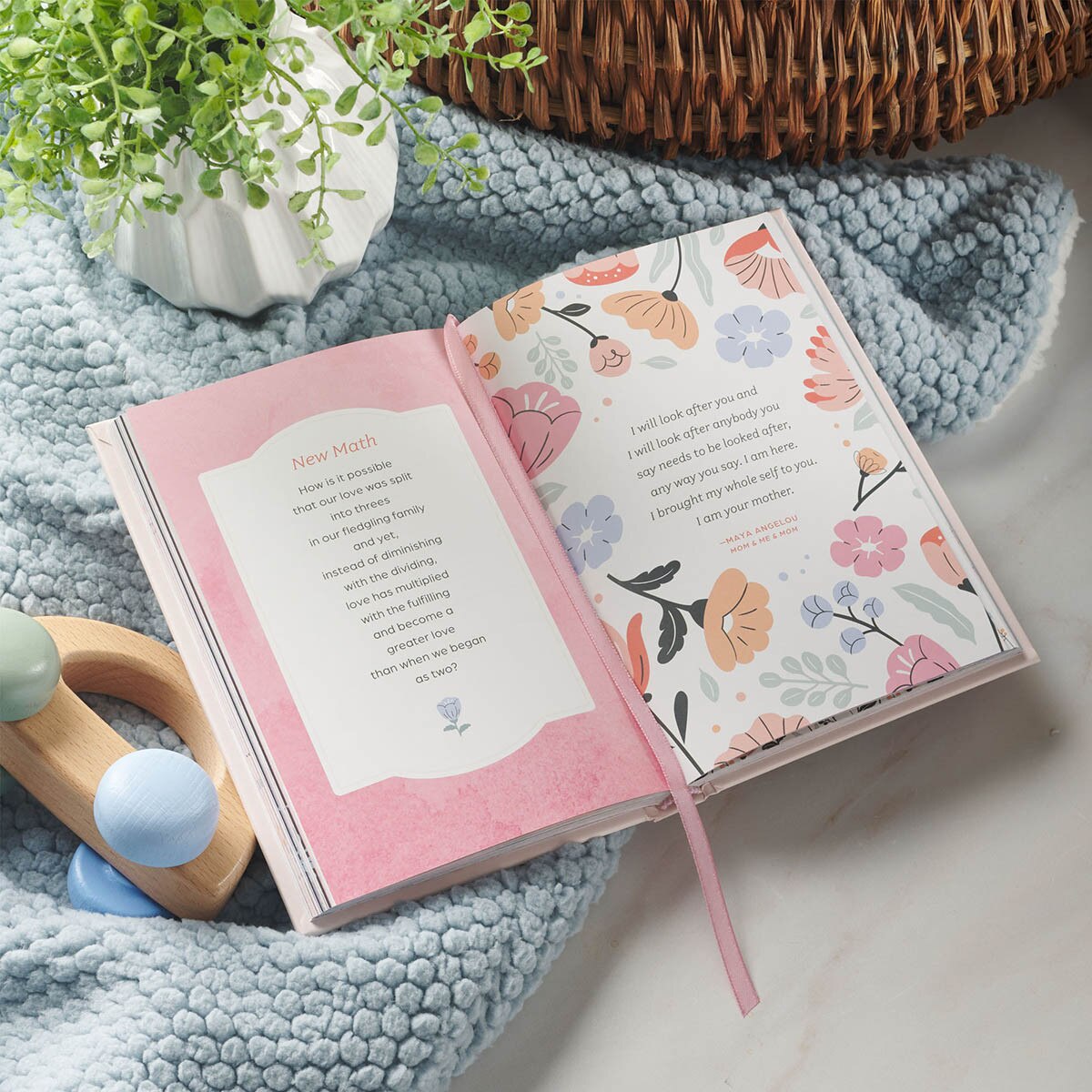 Pocketful of Blessings for New Moms Pink Hardcover Gift Book by Robin Jones Gunn