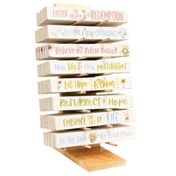Printed Wooden Easter Sayings 12"