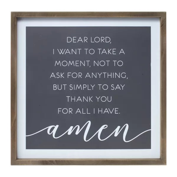 THANK YOU PRAYER PLAQUE