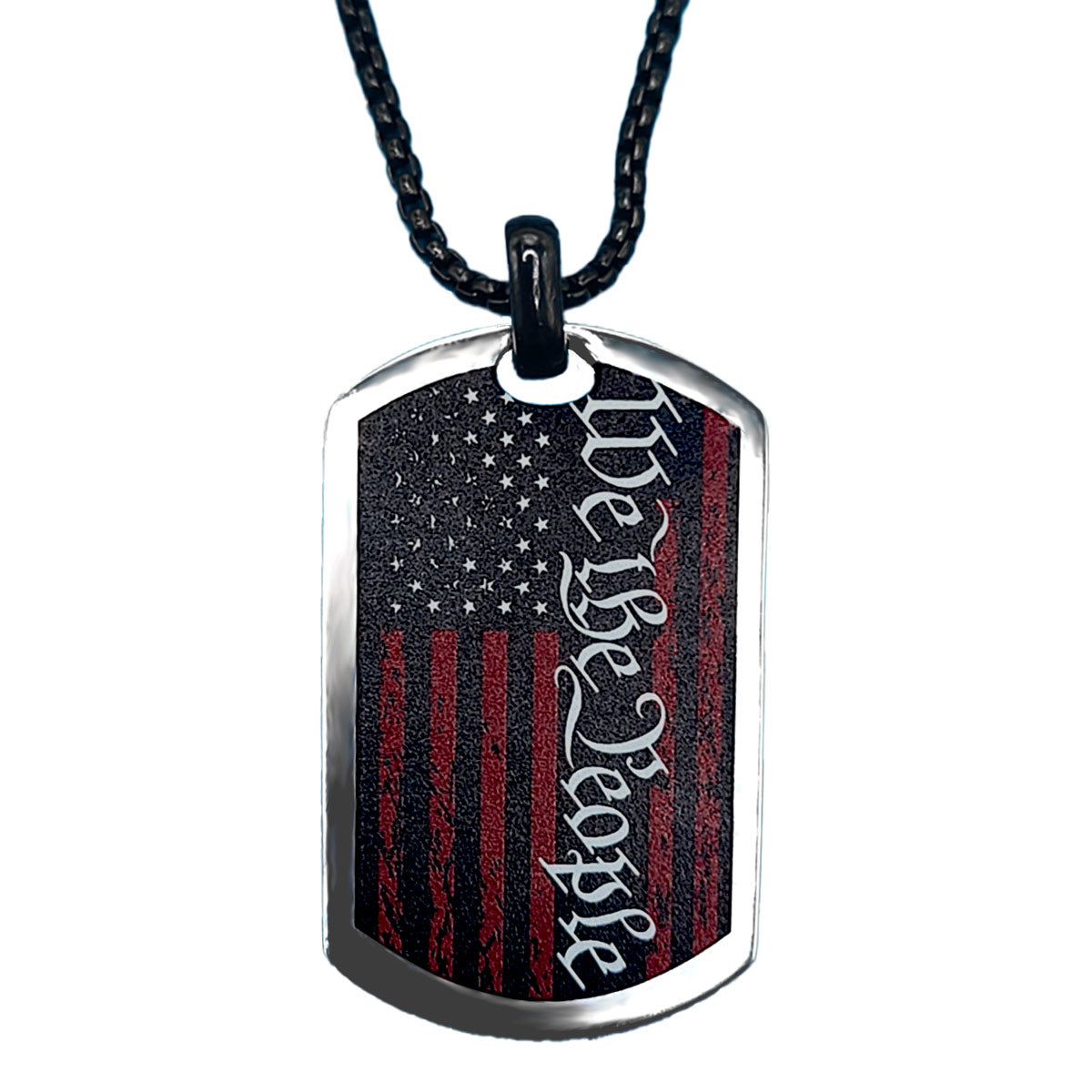 HOLD FAST Men's Necklace- We The People Flag