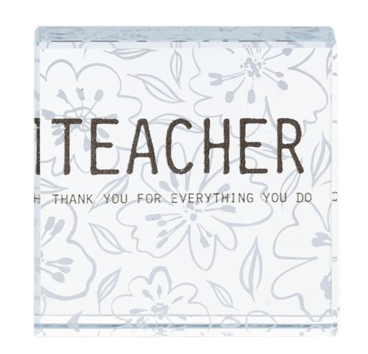 Block Talk  - Teacher thank you for everything you do