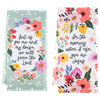 Jesus & Serve the Lord Floral Tea Towel