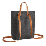 Convertible Felt Backpack - Be Strong and Courageous