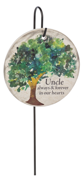 Memorial Plaque Stake - Uncle always & forever in our hearts