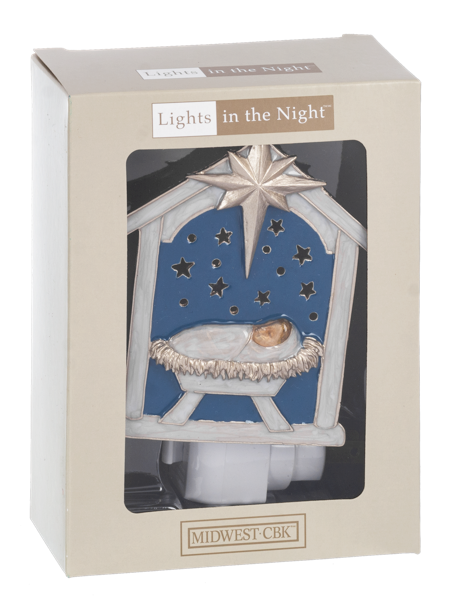 Baby Jesus in Manger Night Light
