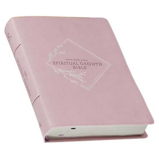Nlt, the Spiritual Growth Bible Faux Leather, Dusty Mauve