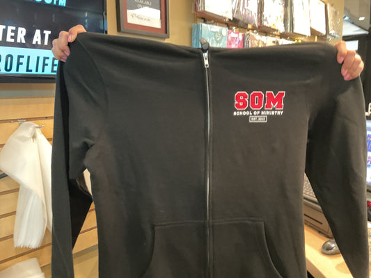 School of Ministry Black Zipper Hoodie