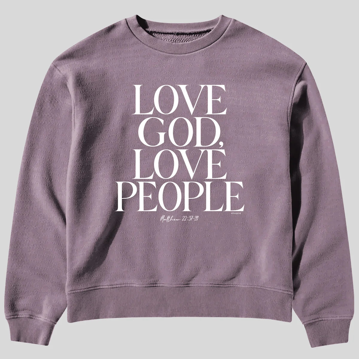 Kerusso Womens Sweatshirt Love God Love People