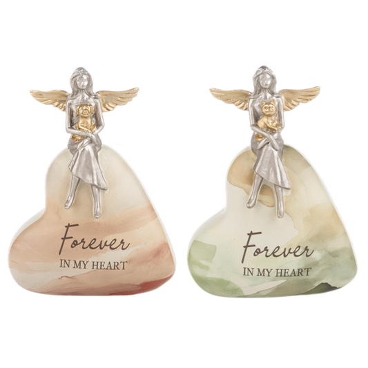 Bereavement Angel w/Pet on Heart