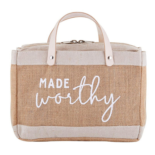 Made Worthy- Market Tote Bible Cover