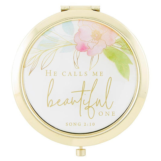 He Calls Me Beautiful One Compact Mirror