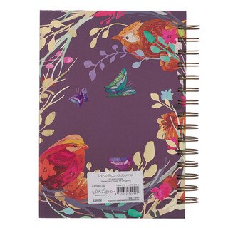 Blessed Is She Hardcover Spiral Journal Large Purple