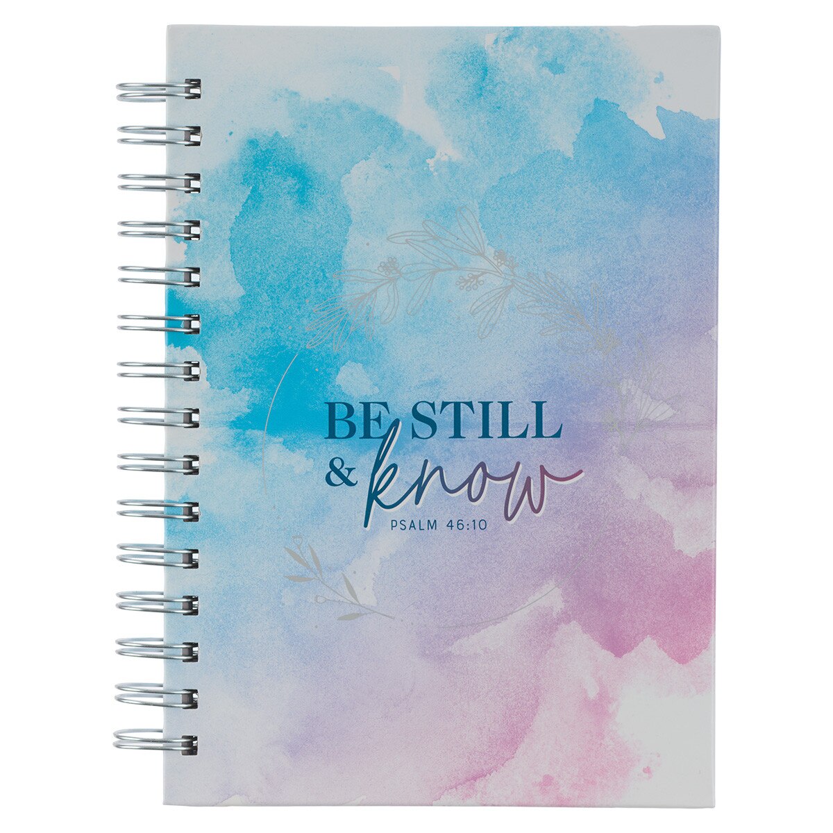 Journal Spiral-bound Blue/Purple
Watercolor Be Still Ps. 46:10