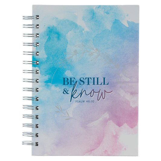 Journal Spiral-bound Blue/Purple
Watercolor Be Still Ps. 46:10