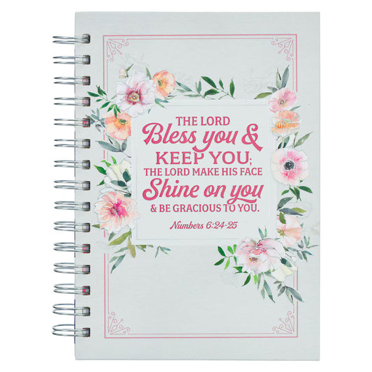Journal Spiral-bound Floral/Stripes Bless
You Num. 6:24-25