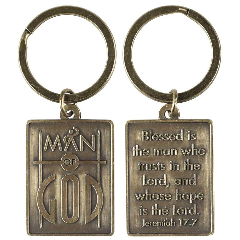 KYRING BLESSED IS THE MAN JER.17:7 METAL