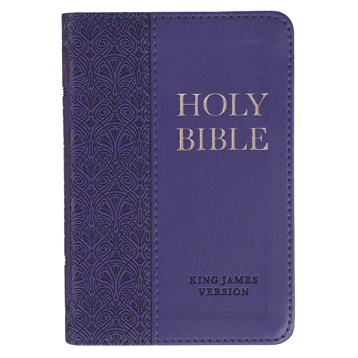 Purple Faux Leather King James Version Mini Pocket Bible