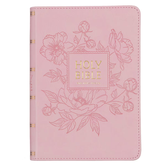 Ballet Pink Large Print Compact King James Version Bible