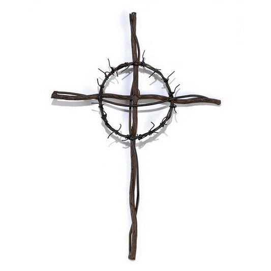 Crown of Thorns Metal Wall Cross