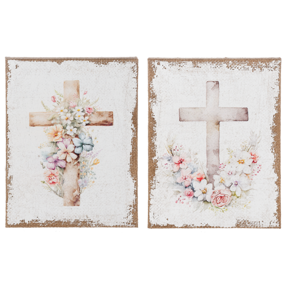 Cross Wildflowers Print