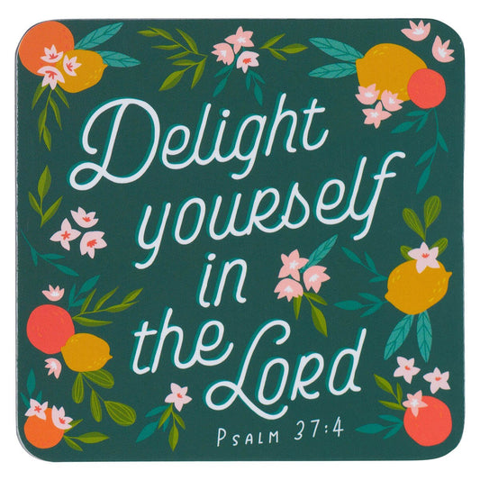 Delight Yourself in the Lord Magnet - Psalm 37:4 Image Back