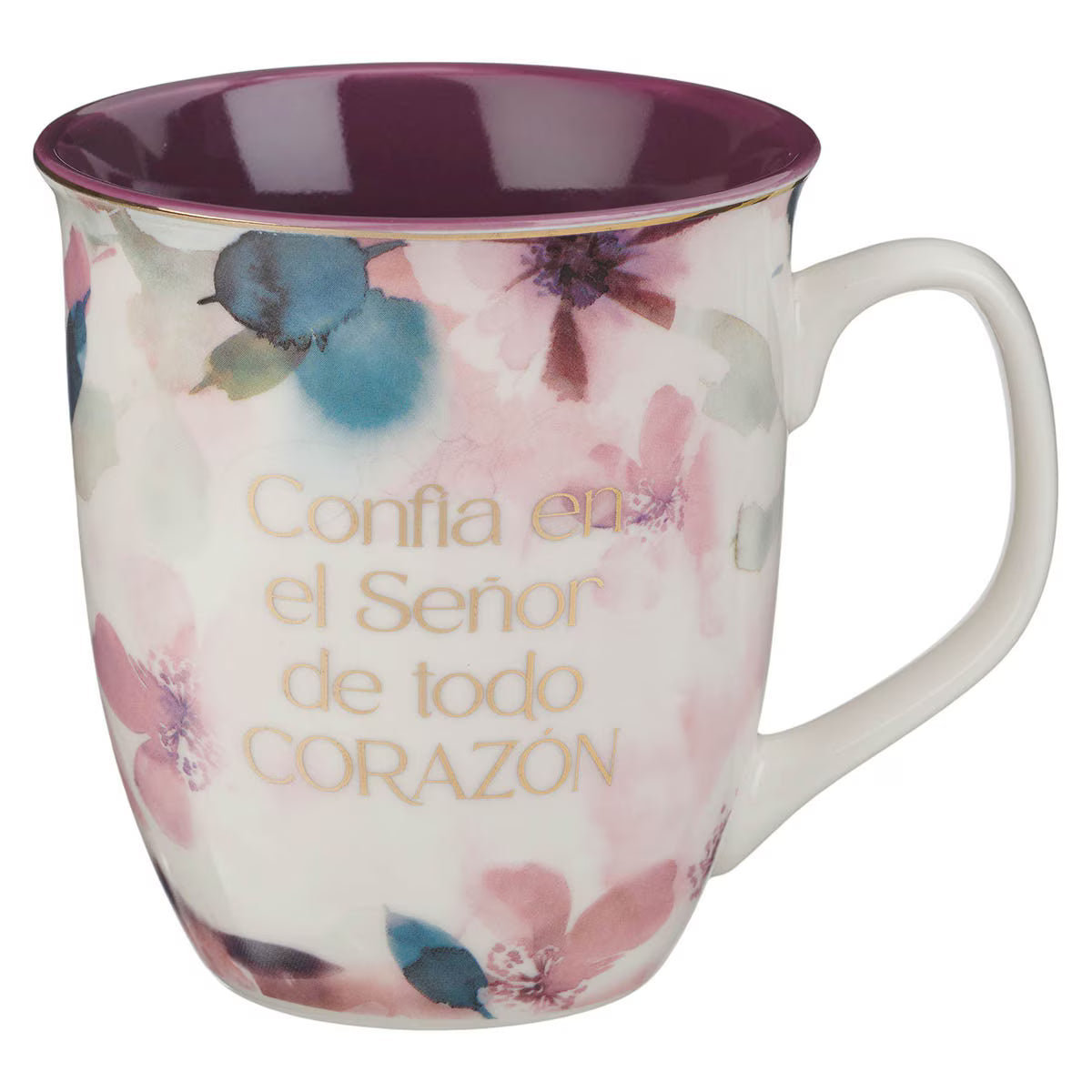 Mug White/Purple Confía en el Señor
Prov. 3:5