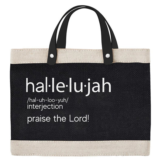 Hallelujah- Mini Market Tote Bag
