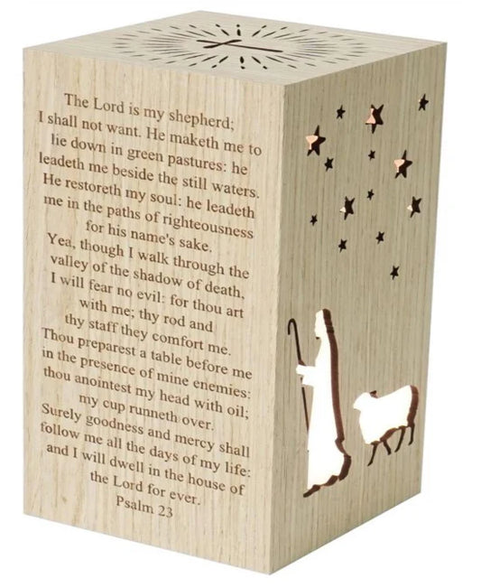 Psalm Night Light- Led Lit With Text