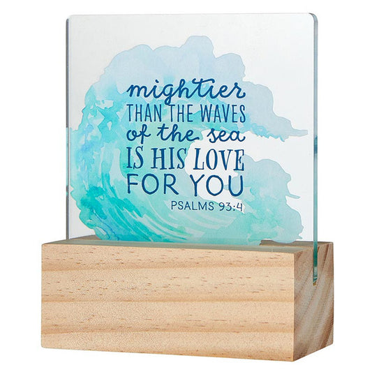 Mightier than the Waves Acrylic Desk Stand