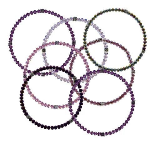 Stackin' Stones Single Bracelet (Multi Colored)