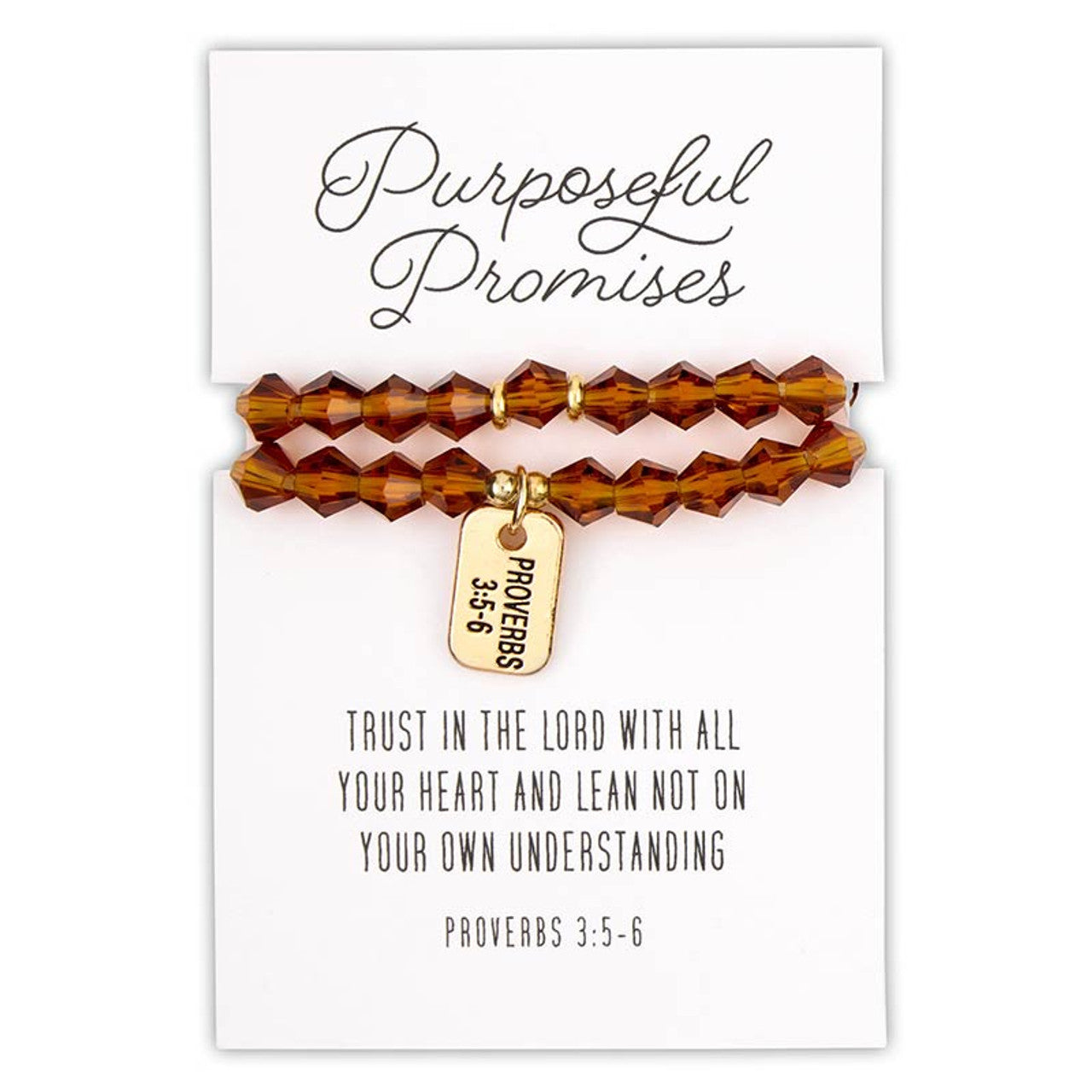 Glass Bead Tagged Bracelet