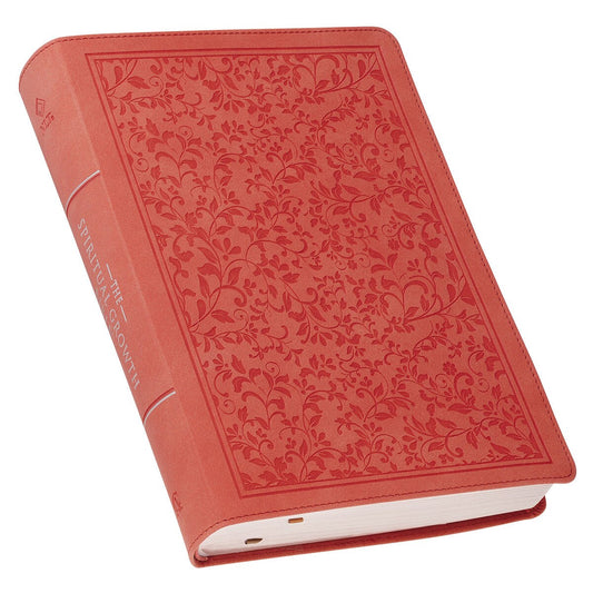 Spiritual Growth Bible, Coral Vine, Faux Leather
