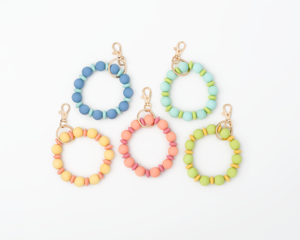 Beaded Key Ring- Spring Collection