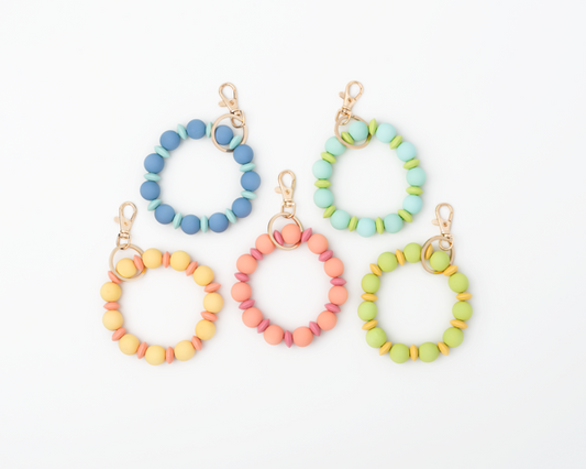 Beaded Key Ring- Spring Collection