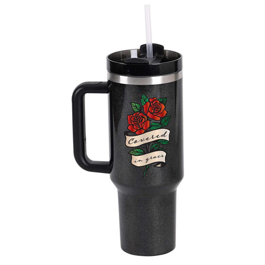 Tumbler Roses Covered In Grace 40 Oz