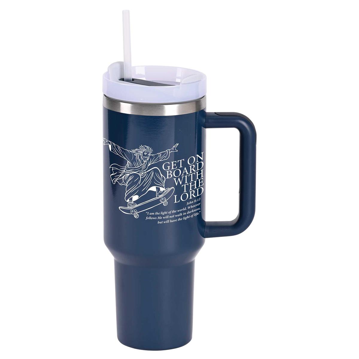 Tumbler Get On Board With Jesus 40 Oz
