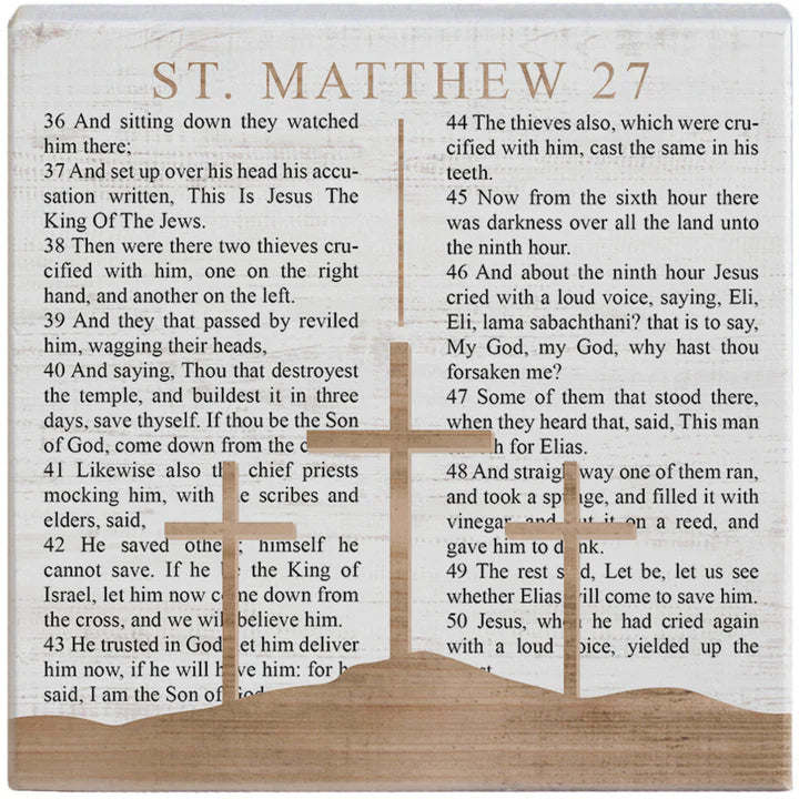 Matthew 27 Crosses-A-Block