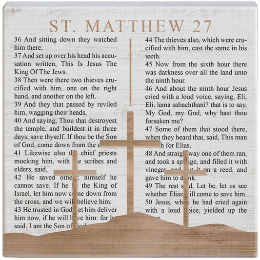 Matthew 27 Crosses-A-Block