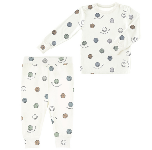Two-Piece PJ Set - Jesus Loves Me
